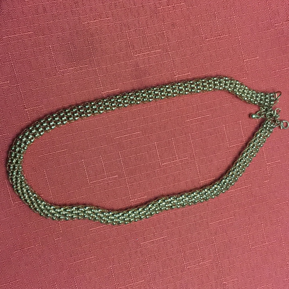 Gold rope necklace